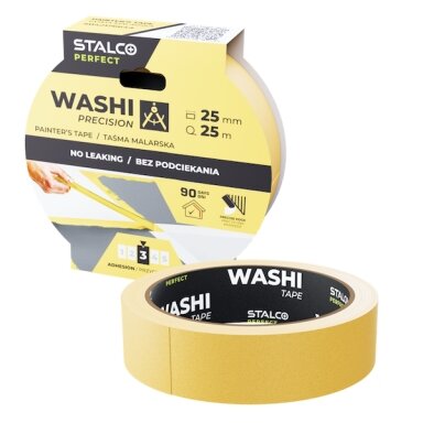 Dažymo juosta WASHI preciziškam darbui 38mm x 50m