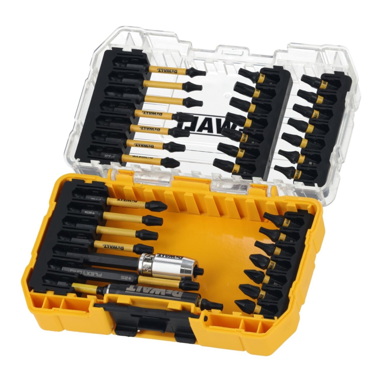 DeWalt Smūginių antgalių rinkinys Flextorq, DeWALT, 37 vnt. 1 DeWalt Smūginių antgalių rinkinys Flextorq, DeWALT, 37 vnt. 1