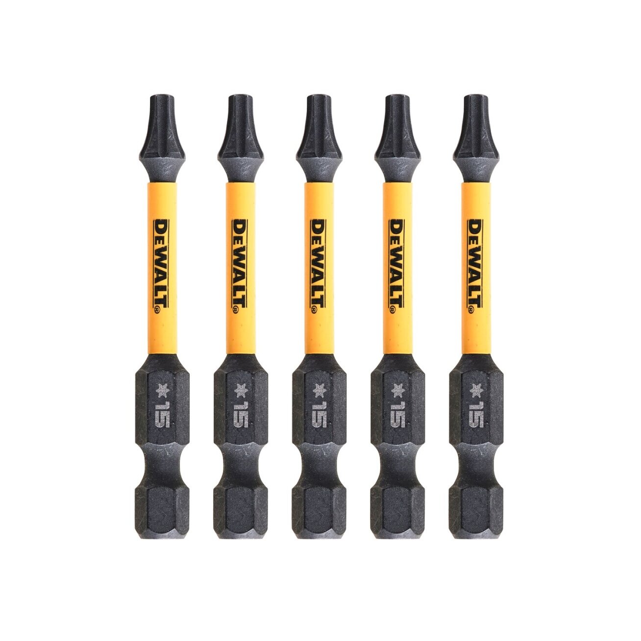DeWalt Sukimo antgaliukai FLEXTORQ T15 57 mm, DeWALT, 5 vnt. 2