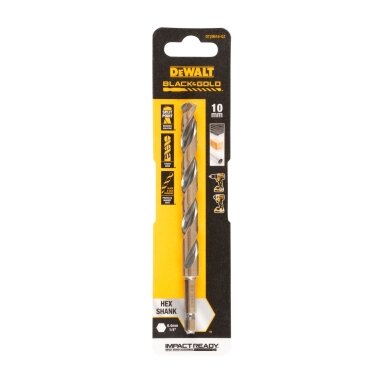 DeWalt Grąžtas metalui HEX 1/4, 10,0 mm, DeWALT