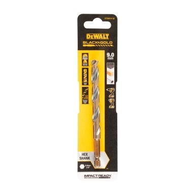 DeWalt Grąžtas metalui HEX 1/4, 9,0 mm, DeWALT