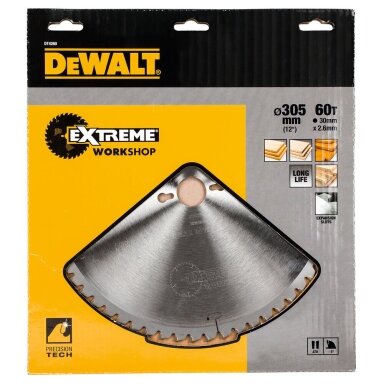 DeWalt Pjov. diskas medienai DeWalt 305mmx30mm 60T