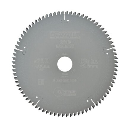 DeWalt Pjov. diskas medienai DeWalt 216mmx30mm 80T