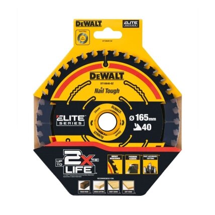 DeWalt Pjov. diskas medienai DeWalt ELITE CSB 165x20mm 40T  3
