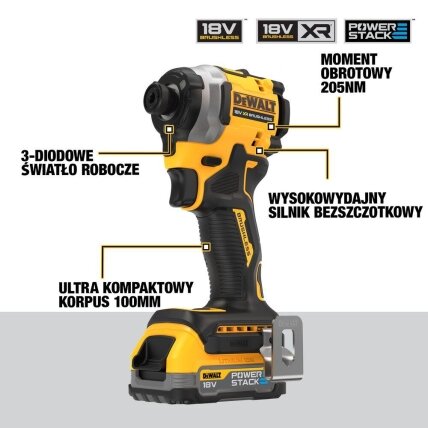 DeWalt Smūginis suktuvas DeWALT DCF850E2T; 18V 2x1,7Ah 1 DeWalt Smūginis suktuvas DeWALT DCF850E2T; 18V 2x1,7Ah 1