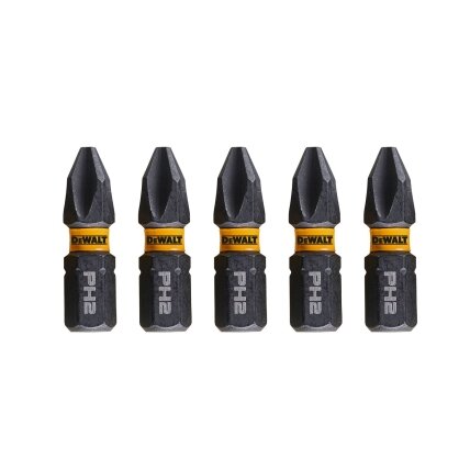 DeWalt Sukimo antgaliukai FLEXTORQ PH2, 25mm, DeWALT, 5 vnt. 2 DeWalt Sukimo antgaliukai FLEXTORQ PH2, 25mm, DeWALT, 5 vnt. 2
