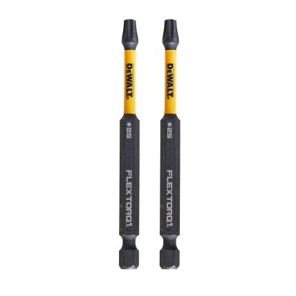 DeWalt Sukimo antgaliukai FLEXTORQ T25 89 mm, DeWALT, 2 vnt. 1 DeWalt Sukimo antgaliukai FLEXTORQ T25 89 mm, DeWALT, 2 vnt. 1