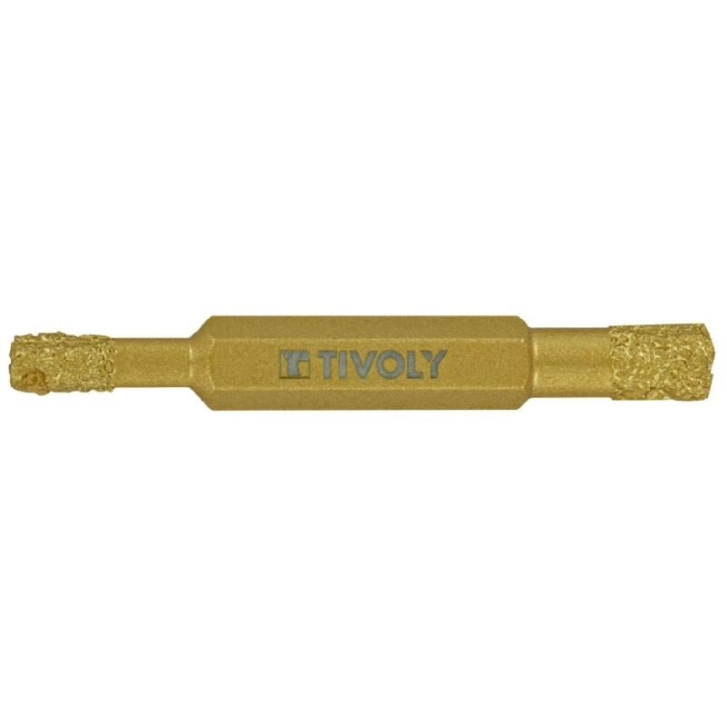 Deimantinis grąžtas plytelėms ir marmurui TIVOLY, su parafinu, "Heavy duty", Hex kotelis (Ø) 6/8 mm