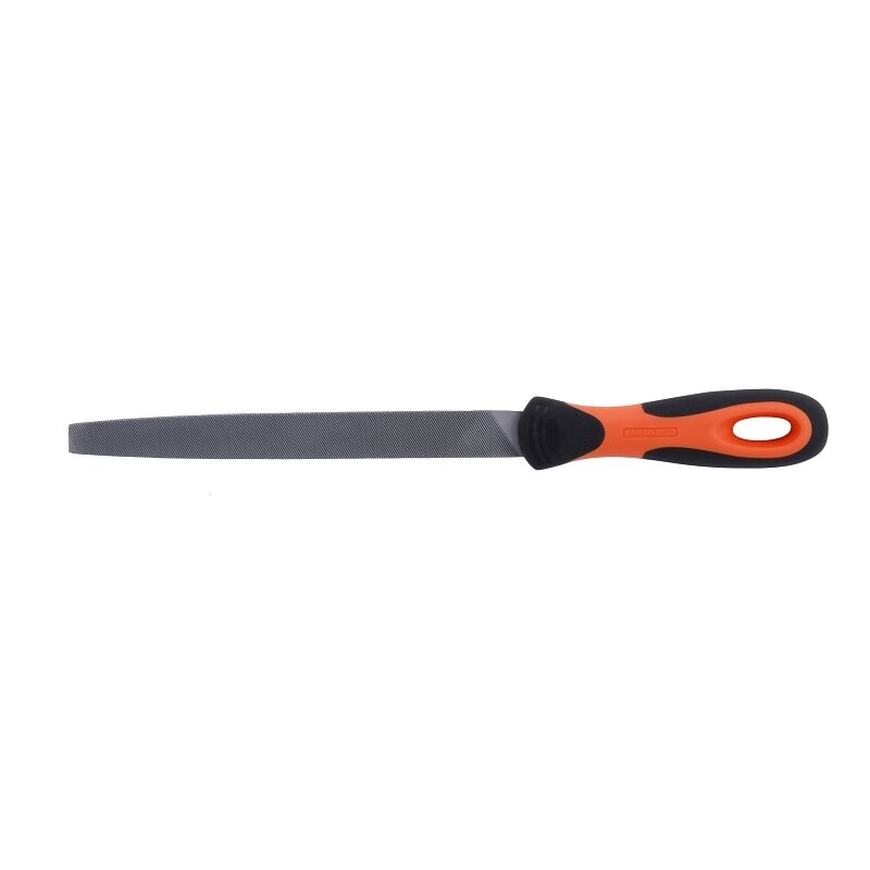 Dildė metalui Bahco ERGO™, stačiakampė smailėjanti 8" 200mm, vidutinio stambumo