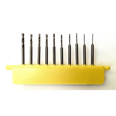 Drel Grąžtų rinkinys MINI 0,6-2,3 mm, 10 vnt.