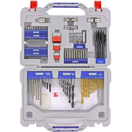 Drills set Multi Material - for metal, wood, concrete and tiles + accessories - 100pcs Drills set Multi Material - for metal, wood, concrete and tiles + accessories - 100pcs