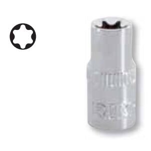 E-TORX galvutė E-4 1/4" Irimo blisteryje