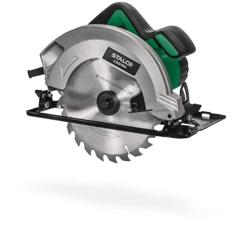 Elektrinis diskinis pjūklas 190mm STALCO 1500W Elektrinis diskinis pjūklas 190mm STALCO 1500W