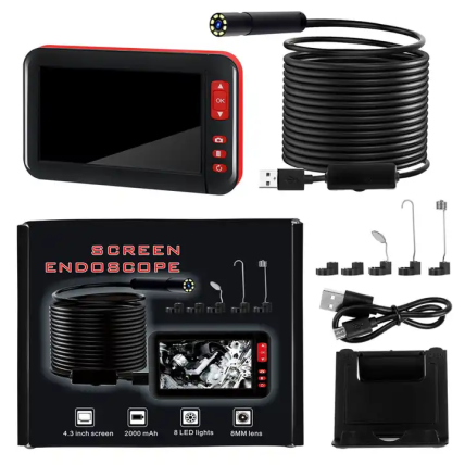 Endoskopas su LCD Ø 8mm, 5m 5 Endoskopas su LCD Ø 8mm, 5m 5