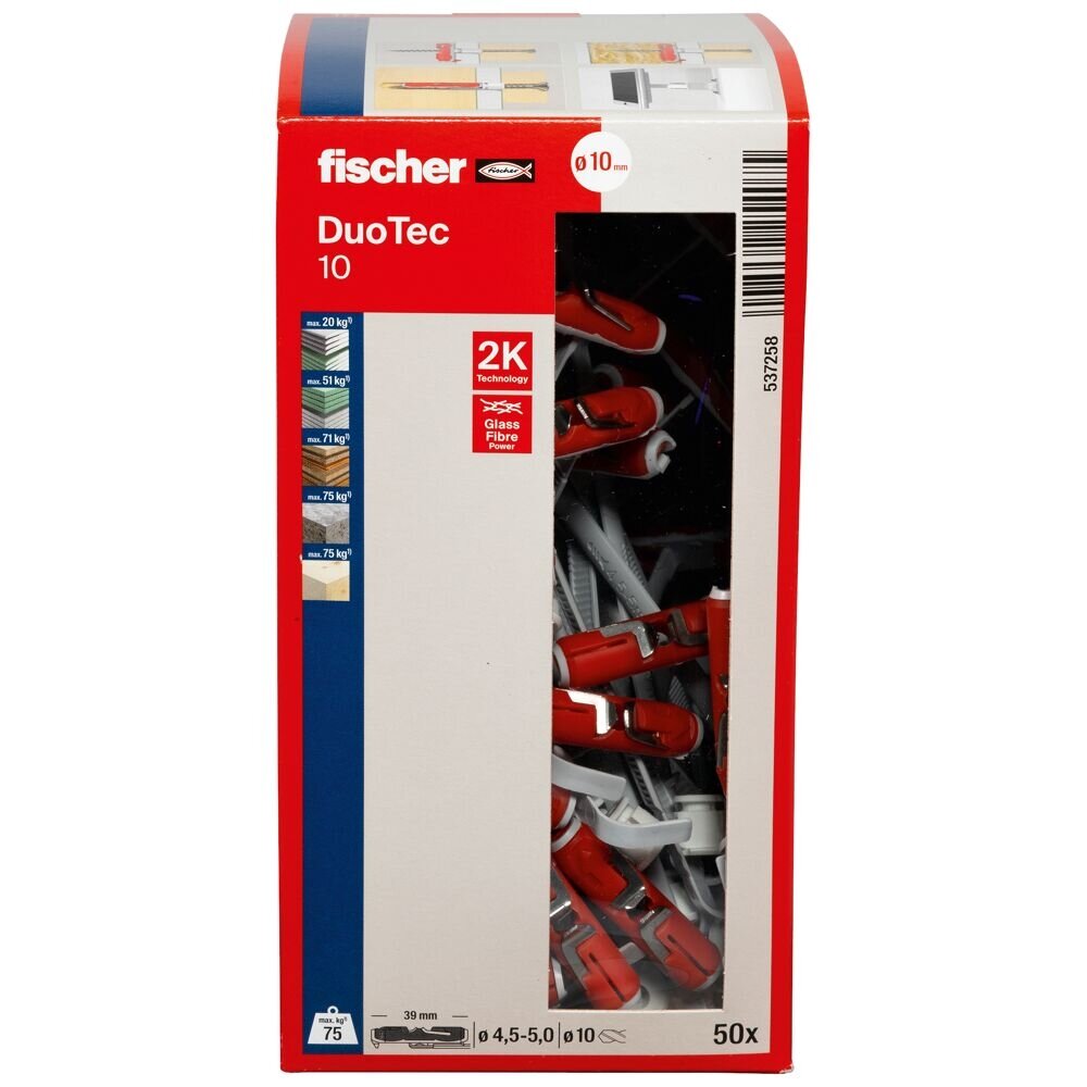 Fischer Kaiščiai gipso kartonui DUOTEC 50 vnt. Fischer Kaiščiai gipso kartonui DUOTEC 50 vnt.