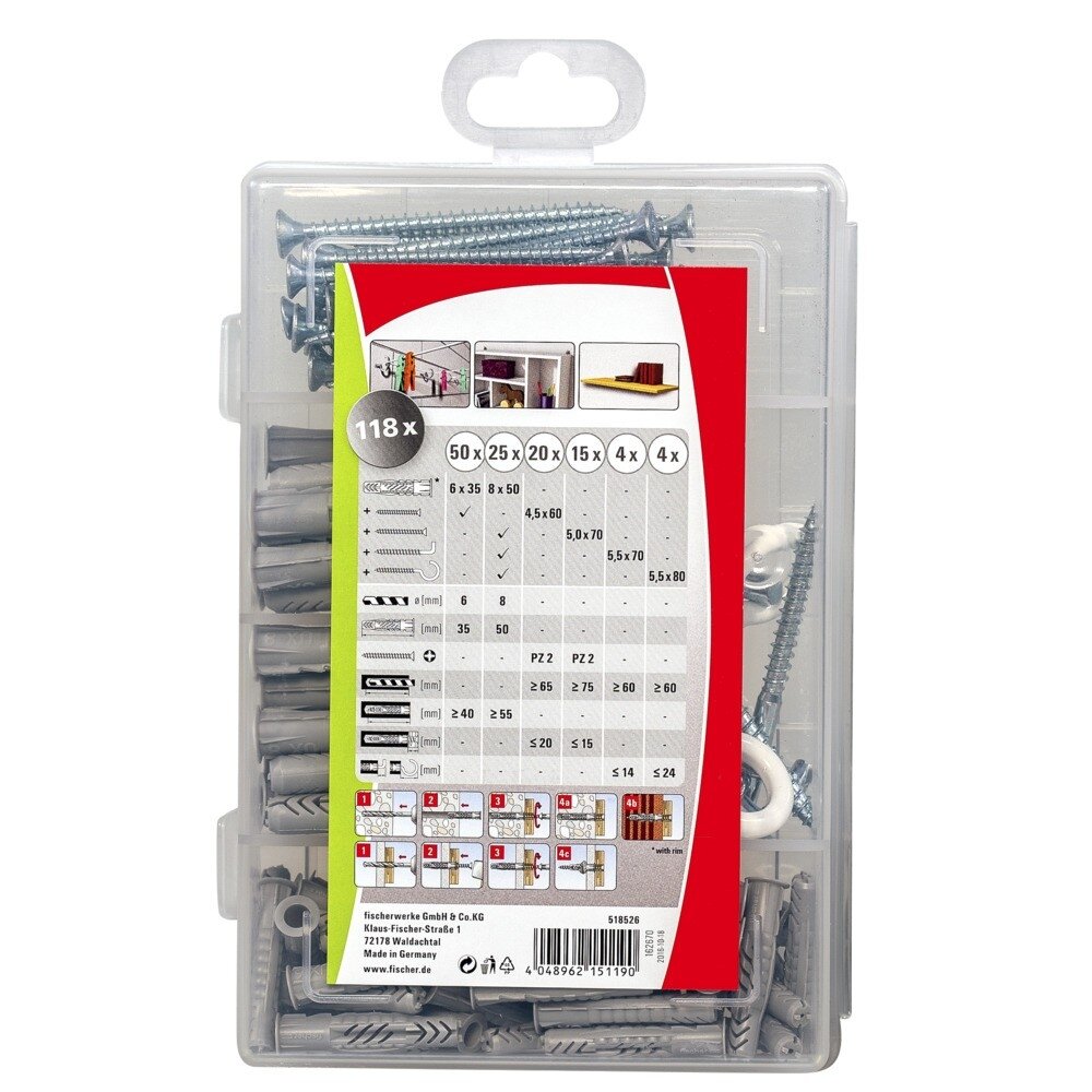 Fischer Rinkinys UX PROFI-BOX 118 vnt. 1 Fischer Rinkinys UX PROFI-BOX 118 vnt. 1