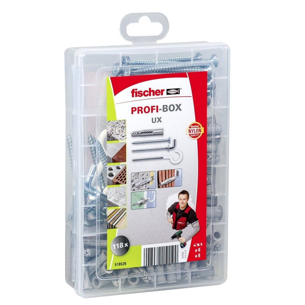 Fischer Rinkinys UX PROFI-BOX 118 vnt. Fischer Rinkinys UX PROFI-BOX 118 vnt.