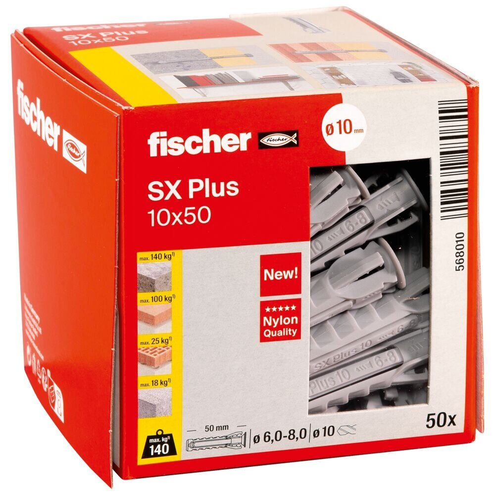 Fischer Univers. kaišt. SX Plus 10x50 mm, 50 vnt. 1