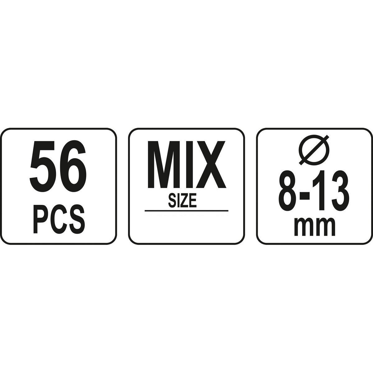 Fiksuojamų varžtų / kaiščių rinkinys (56vnt) 3 Fiksuojamų varžtų / kaiščių rinkinys (56vnt) 3