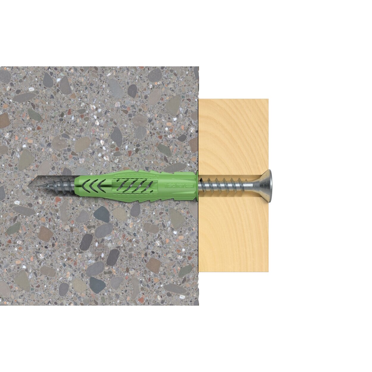 Fischer Univ. kaištis UX Green 6 x 35 R su žiedeliu 40 vnt. 1 Fischer Univ. kaištis UX Green 6 x 35 R su žiedeliu 40 vnt. 1