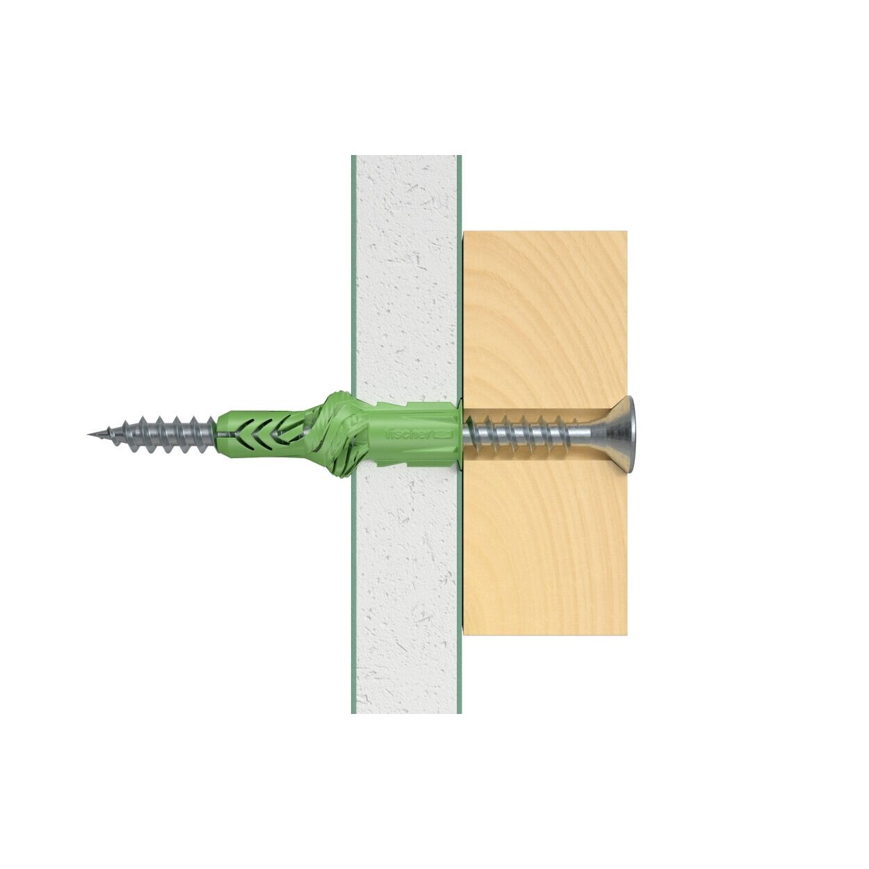 Fischer Univ. kaištis UX Green 6 x 35 R su žiedeliu 40 vnt. 2 Fischer Univ. kaištis UX Green 6 x 35 R su žiedeliu 40 vnt. 2