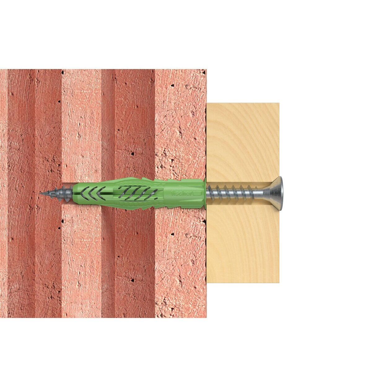 Fischer Univ. kaištis UX Green 6 x 35 R su žiedeliu 40 vnt. 3 Fischer Univ. kaištis UX Green 6 x 35 R su žiedeliu 40 vnt. 3