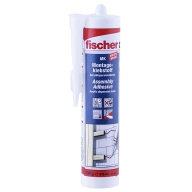 Fischer Fischer montažiniai klijai, baltos sp.,