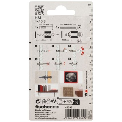 Fischer Ankeris Fischer, GKP 4x45, 4 vnt. 2 Fischer Ankeris Fischer, GKP 4x45, 4 vnt. 2