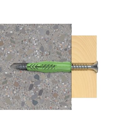 Fischer Univ. kaištis UX Green 6 x 35 R su žiedeliu 40 vnt. 1 Fischer Univ. kaištis UX Green 6 x 35 R su žiedeliu 40 vnt. 1