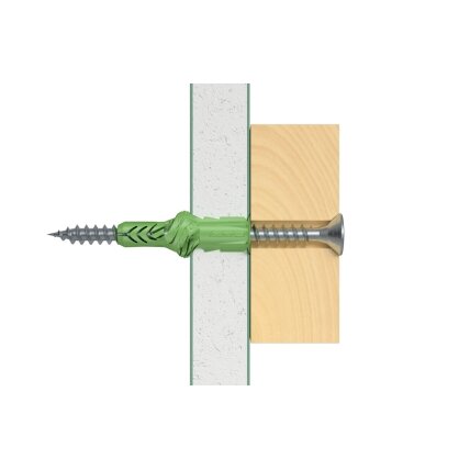 Fischer Univ. kaištis UX Green 6 x 35 R su žiedeliu 40 vnt. 2 Fischer Univ. kaištis UX Green 6 x 35 R su žiedeliu 40 vnt. 2