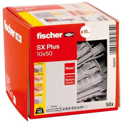 Fischer Univers. kaišt. SX Plus 10x50 mm, 50 vnt. 1