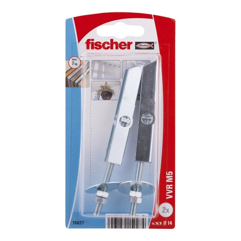 Fischer Metalinis laikiklis ertmėse VVR M5, 2 vnt. 2 Fischer Metalinis laikiklis ertmėse VVR M5, 2 vnt. 2