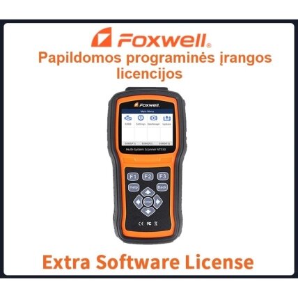 Foxwell NT530 papildoma programinė įranga Foxwell NT530 papildoma programinė įranga