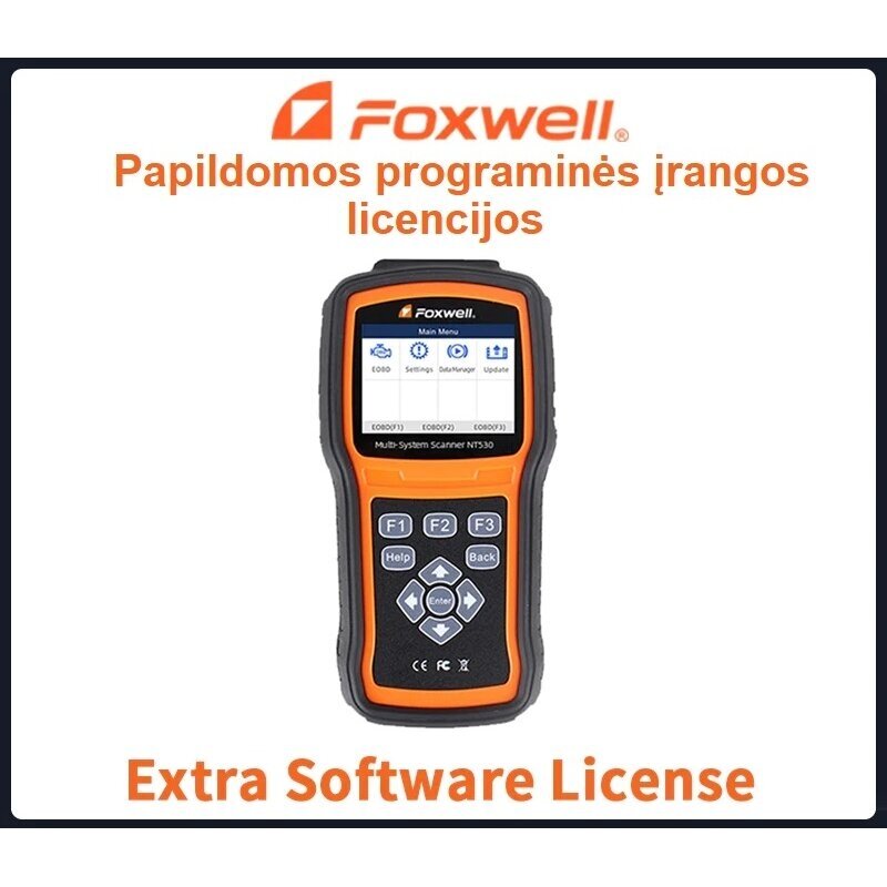 Foxwell NT530 papildoma programinė įranga Foxwell NT530 papildoma programinė įranga