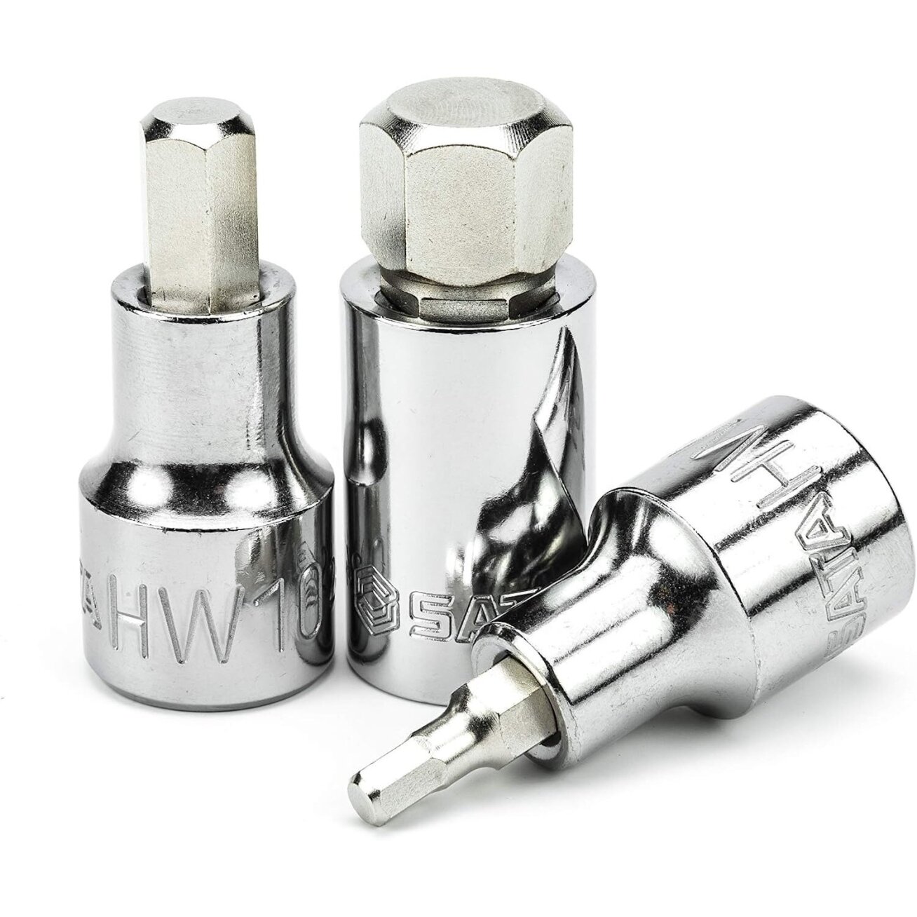 Galvučių su antgaliais rinkinys 1/2" (HEX)(9vnt) 3 Galvučių su antgaliais rinkinys 1/2" (HEX)(9vnt) 3