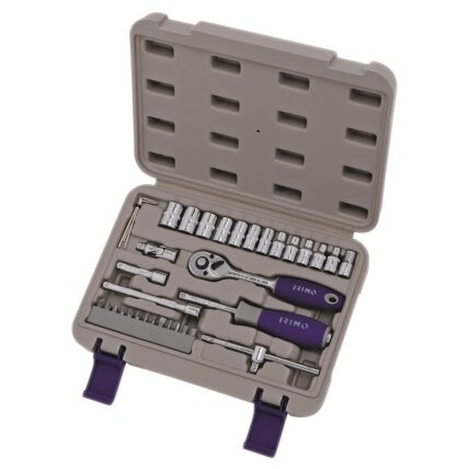 Galvučių 4-13mm ir antgalių rinkinys PH,PZ,SL,HEX 1/4" 35 vnt Irimo Galvučių 4-13mm ir antgalių rinkinys PH,PZ,SL,HEX 1/4" 35 vnt Irimo