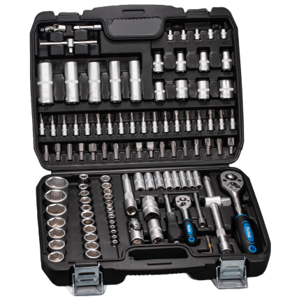 Galvučių rinkinys 1/2" + 1/4" 108vnt. 6-kampės Galvučių rinkinys 1/2" + 1/4" 108vnt. 6-kampės