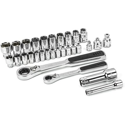 Galvučių rinkinys 3/8"+1/4" (30vnt) 1