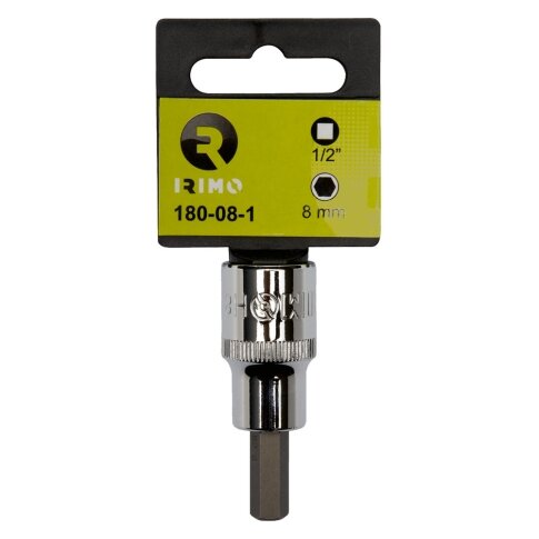 Galvutė su Hex antgaliu 19x60mm 1/2" Irimo blisteryje Galvutė su Hex antgaliu 19x60mm 1/2" Irimo blisteryje