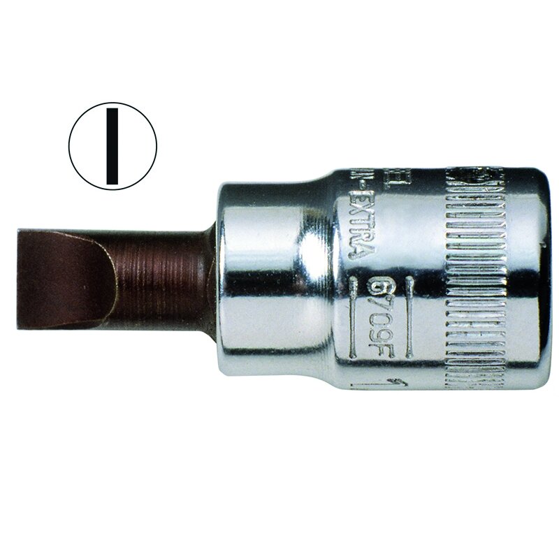 Galvutė su plokščiu antgaliu 6709F 1,2x8,0mm 1/4" Galvutė su plokščiu antgaliu 6709F 1,2x8,0mm 1/4"
