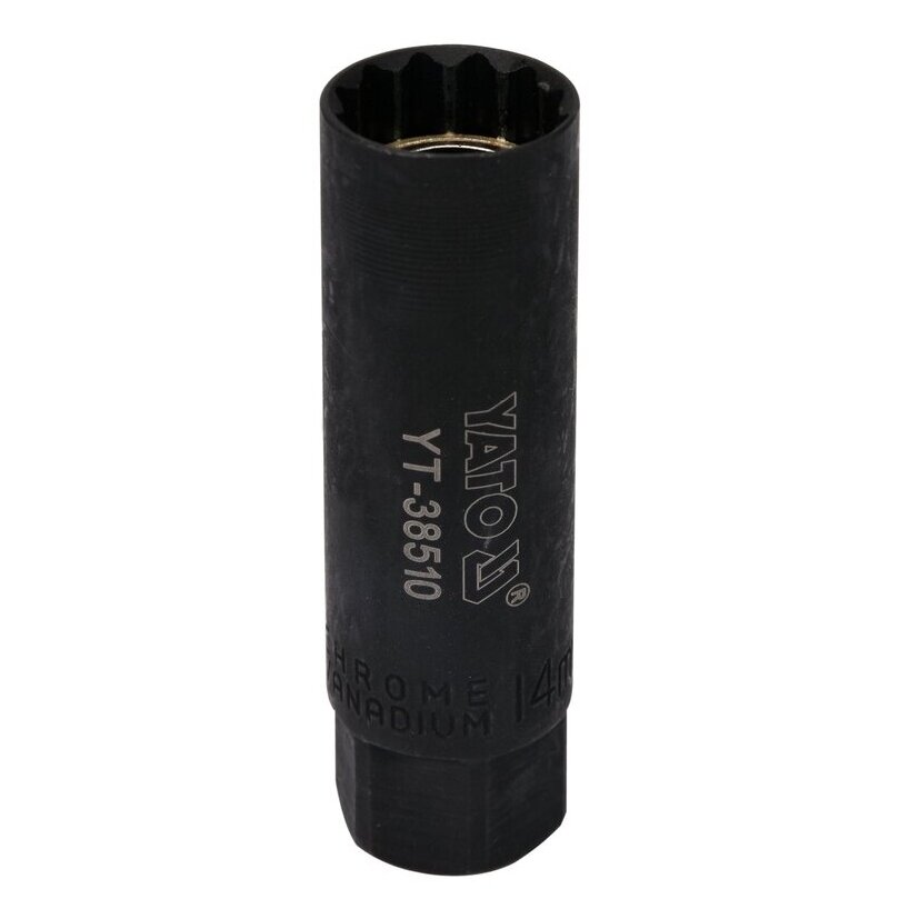 Galvutė žvakei 3/8'' 14mm (plonasienė)(12-kamp)
