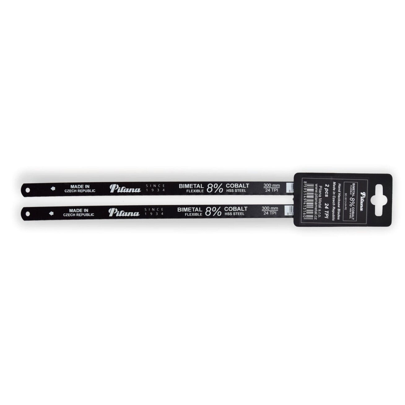 Geležtė PILANA HSS Bi-Metal 8%Cobalt, 24TPI, 2vnt.