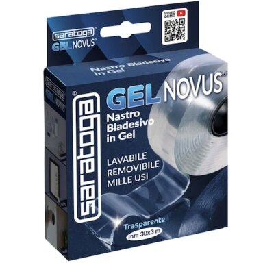 GELNOVUS dvipusė gelinė lipni juosta 30mm x 3m