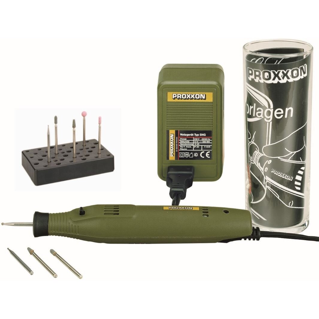 Graviravimo rinkinys Proxxon GG12KIT 28635 - 230 V, 20,000 rpm