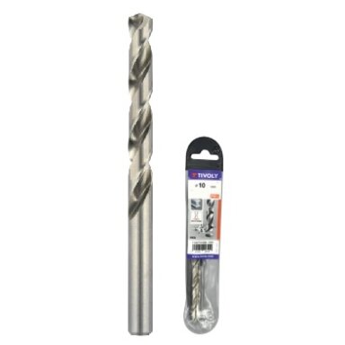 Grąžtas metalui HSS "T LINE"  (Ø) 10 mm  pilnai šlifuotas,118⁰ kampas,centruojantis DIN338,blisteryje