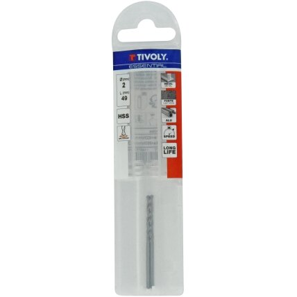 Grąžtas metalui HSS "T LINE" (Ø) 2 mm pilnai šlifuotas, 118⁰ kampas, centruojantis DIN338, 2vnt./kpl.blisteryje Grąžtas metalui HSS "T LINE" (Ø) 2 mm pilnai šlifuotas, 118⁰ kampas, centruojantis DIN338, 2vnt./kpl.blisteryje