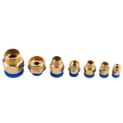 Greito jungimo vožtuvų su sriegiais rinkinys (4 - 16mm)(1/8"+1/4"+1/2") 72vnt. 4
