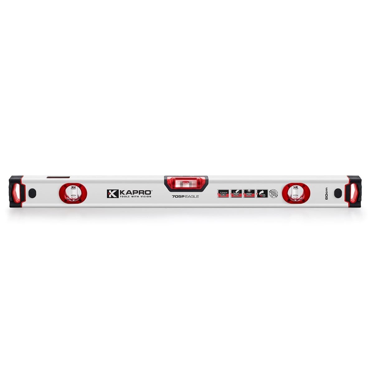 Gulsčiukas Optivision Eagle 600mm, 3 akutės Kapro® Gulsčiukas Optivision Eagle 600mm, 3 akutės Kapro®