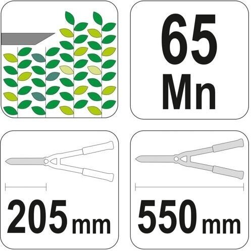 Gyvatvorių žirklės 550mm 1 Gyvatvorių žirklės 550mm 1