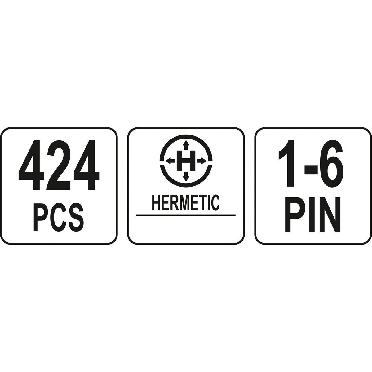 Hermetinių jungčių rinkinys (424vnt) 4